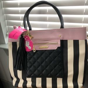 Betsey Johnson Tote + evening clutch purse